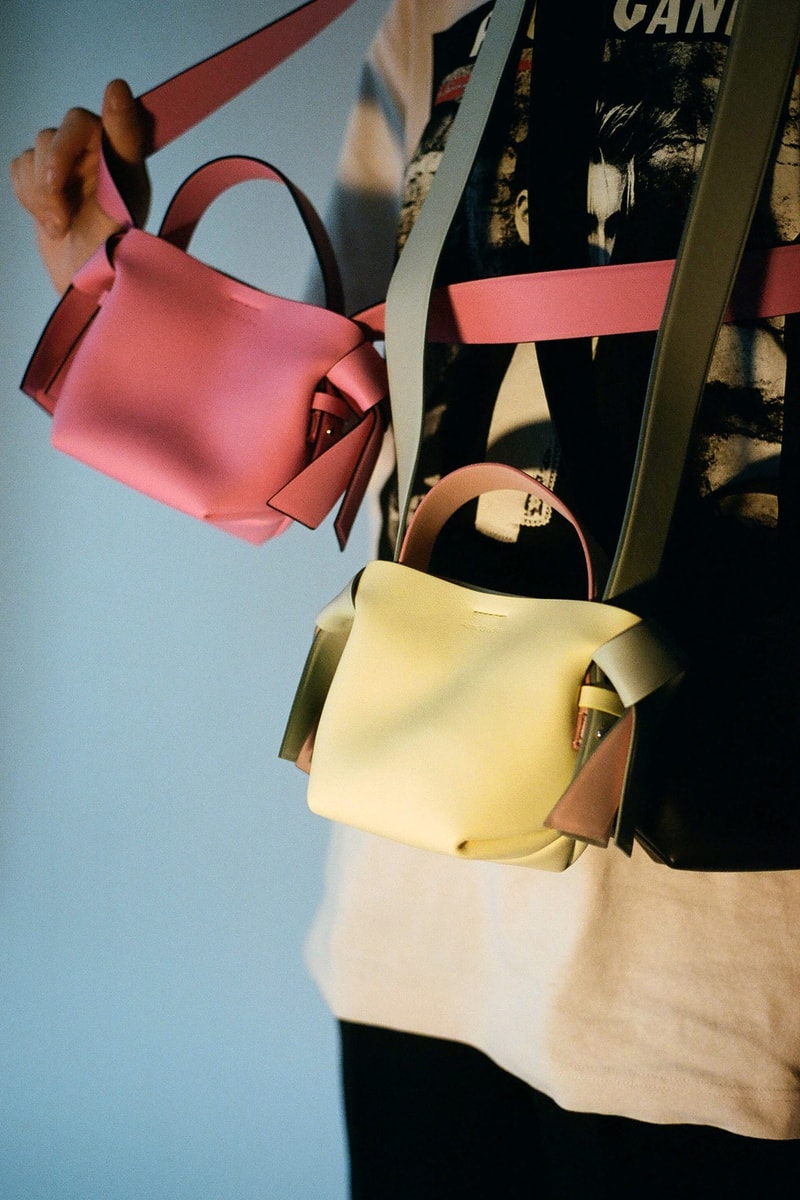 acne studios spring summer collection handbags scarf t shirt release
