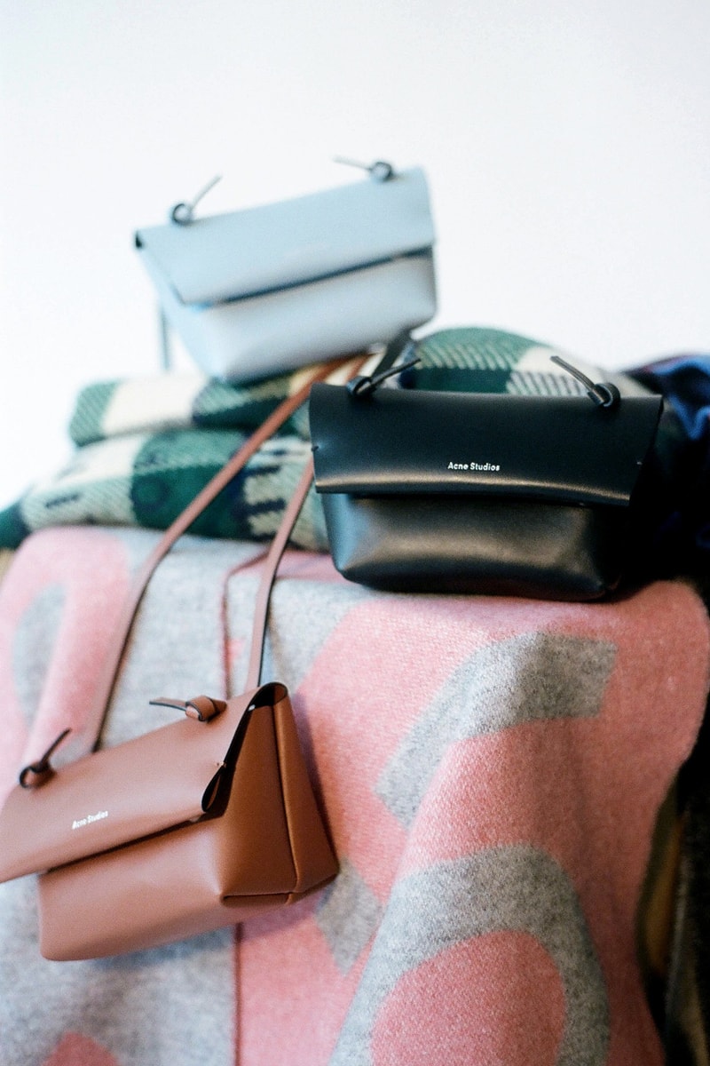 acne studios spring summer collection handbags scarf t shirt release