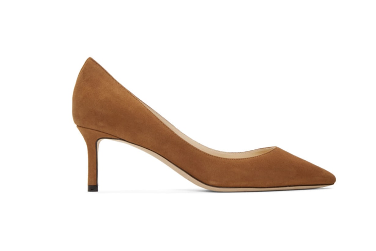 Jimmy Choo Brown Suede Romy 60 Heels