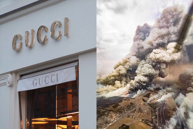 australia bushfire disaster gucci bottega veneta balenciaga kering luxury brands donation