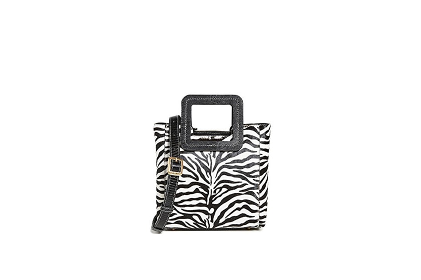 kendall jenner staud zebra tommy bag