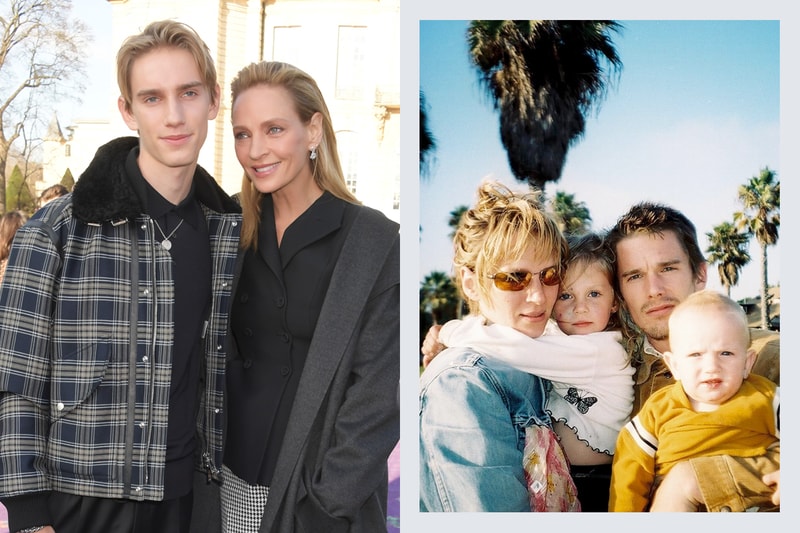 uma thurman son dior levon haute couture ethan