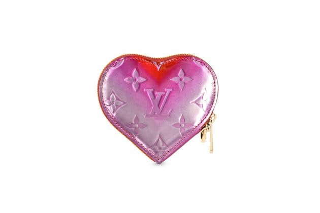 louis vuitton valentines day heart purse coin limited