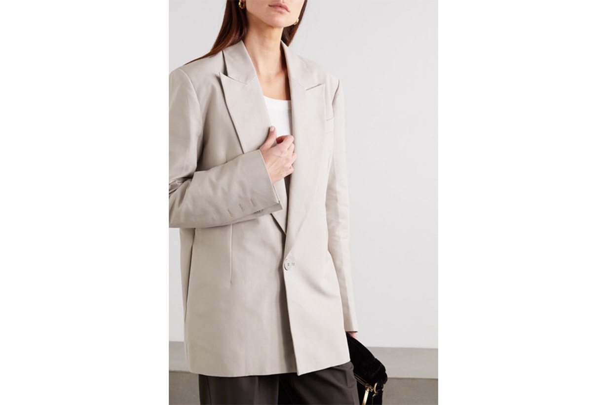 Organic Cotton-twill Blazer