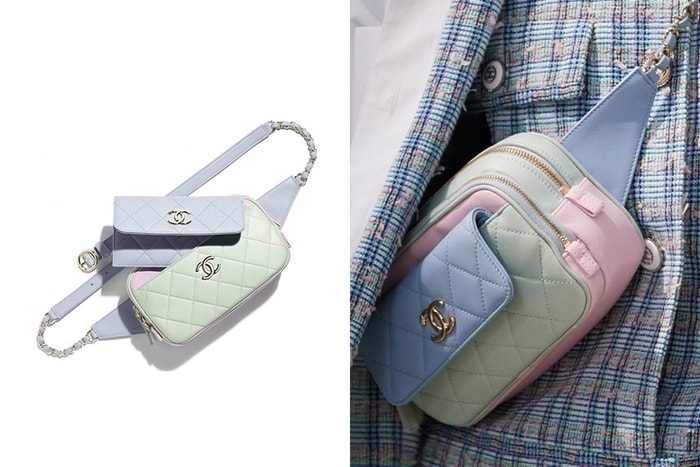 Chanel 推出夢幻馬卡龍色腰包,娓娓道來一種低飽和的柔嫩浪漫!