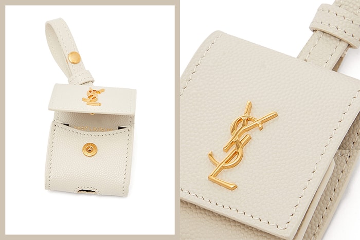實用版 Mini Bag:Saint Laurent 這個純白 AirPods 保護套,低調中顯奢華!