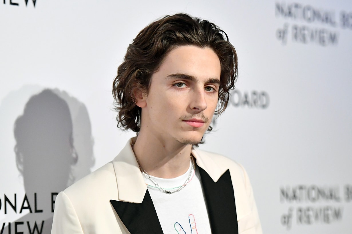 Actor Timothée Chalamet attends the 2020 National Board Of Review Gala on January 08, 2020 in New York City