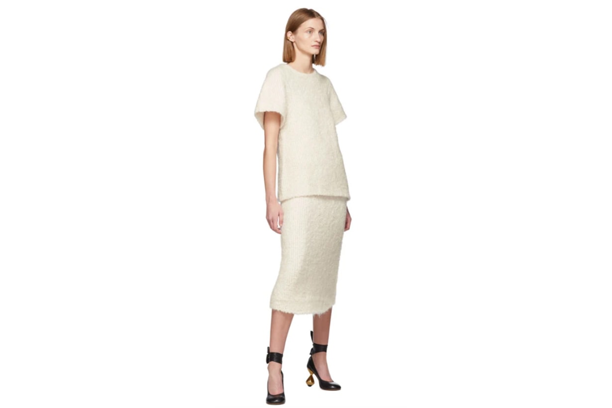 Totême Off-White Mohair Bouclé Espera Sweater