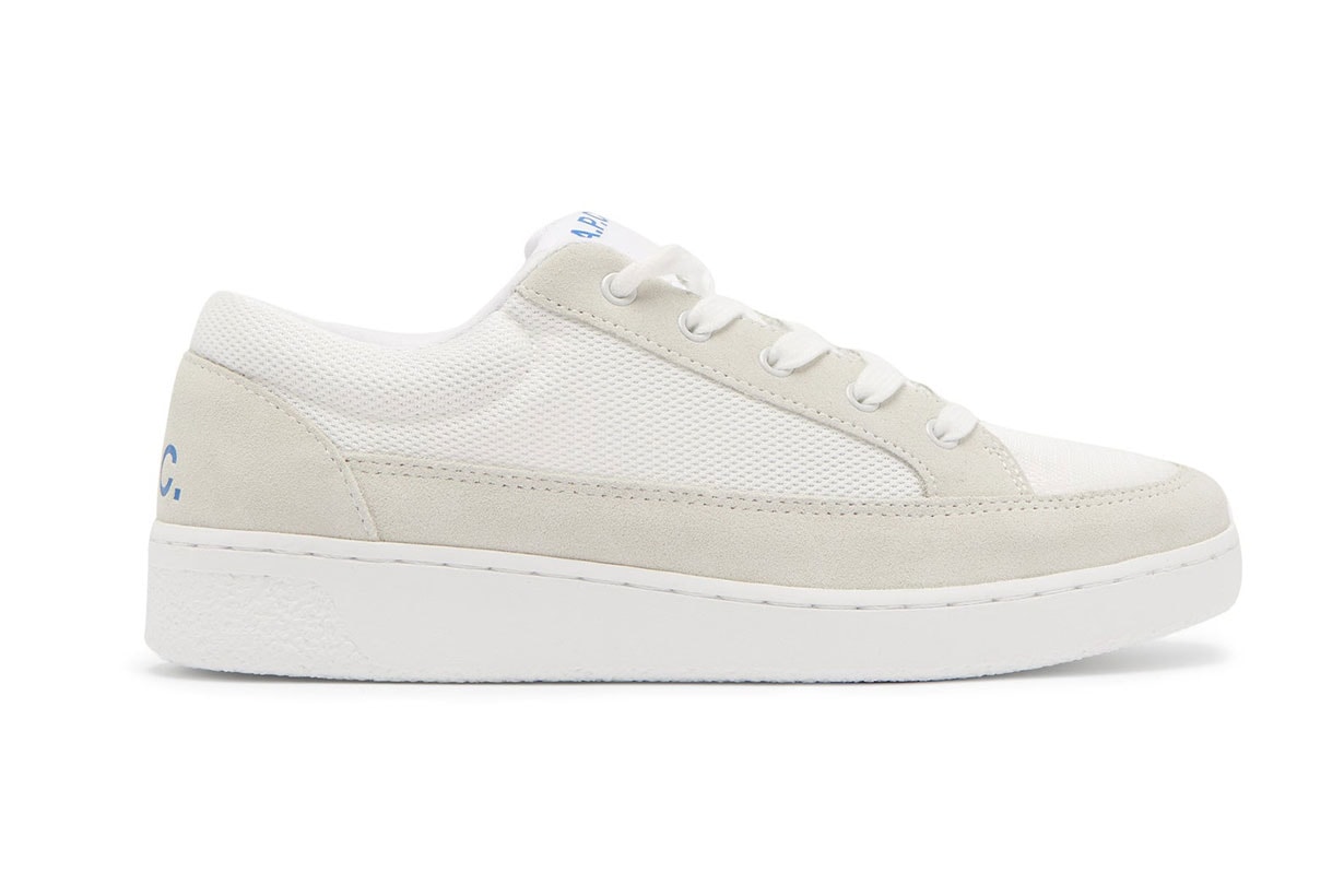 A.P.C. Eddie Suede-trimmed Mesh Trainers