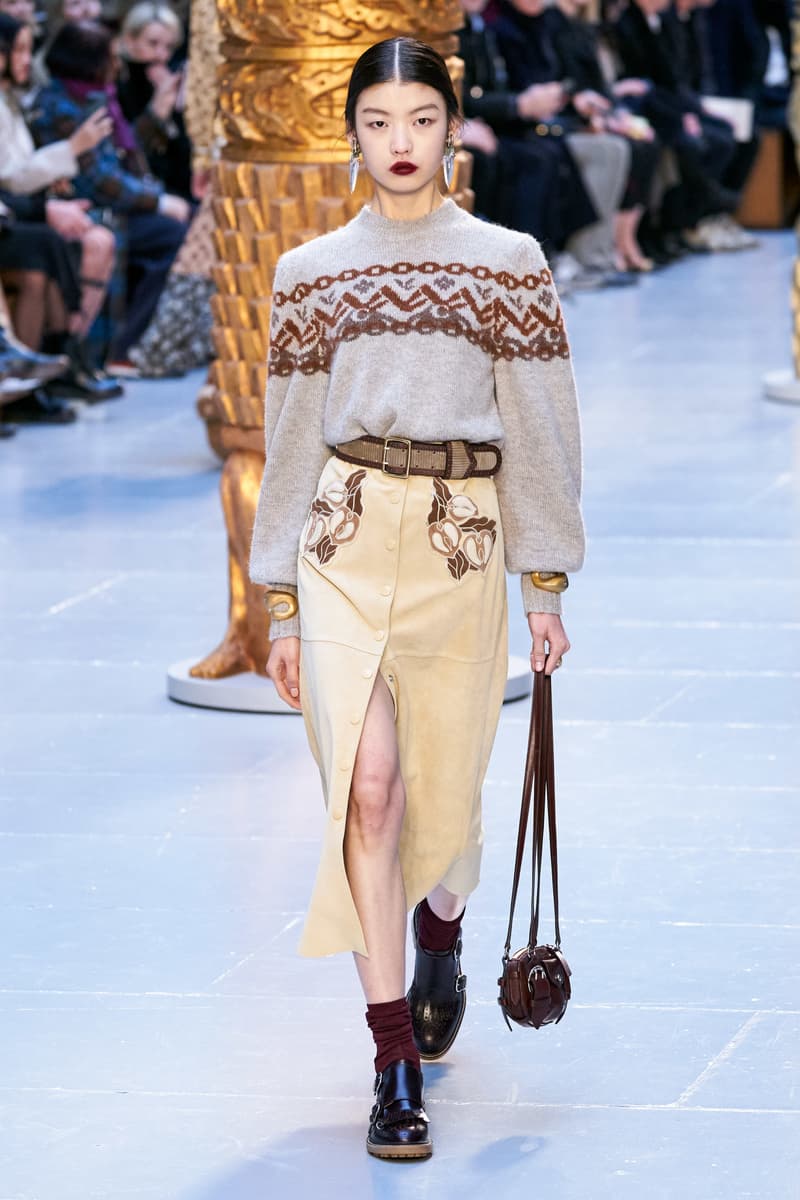 Chloé paris fashion show 2020 fw Sofia Steinberg model