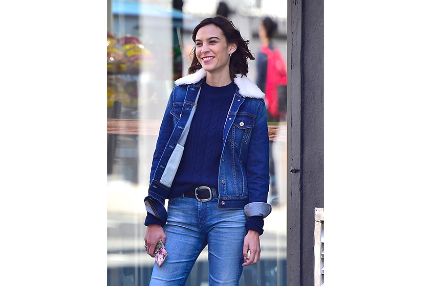 alexa chung denim outfit ideas for 30 plus
