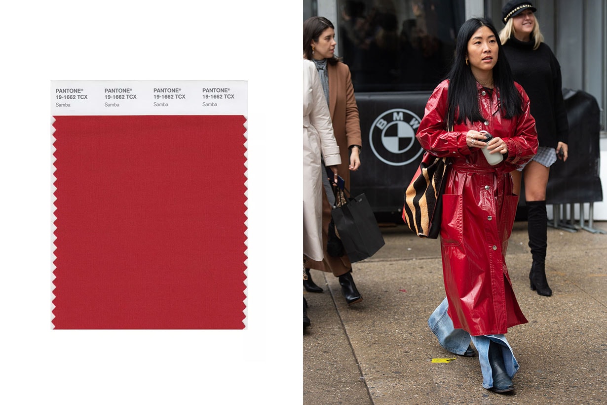 fall 2020 street style trends pantone colors New York fashion week