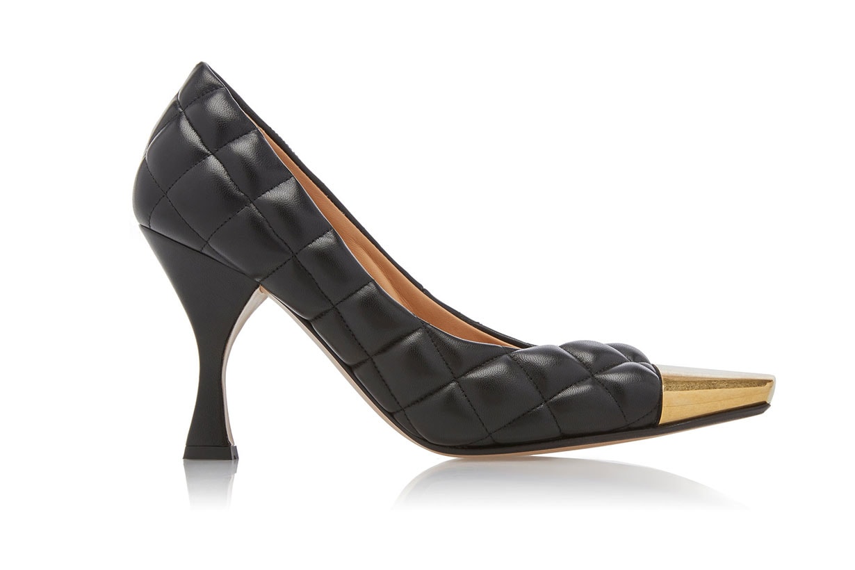 Bottega Veneta Dream Quilted Leather Cap-Toe Pumps