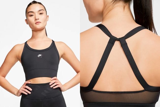 nike asian sport bra swoosh one piece pad new
