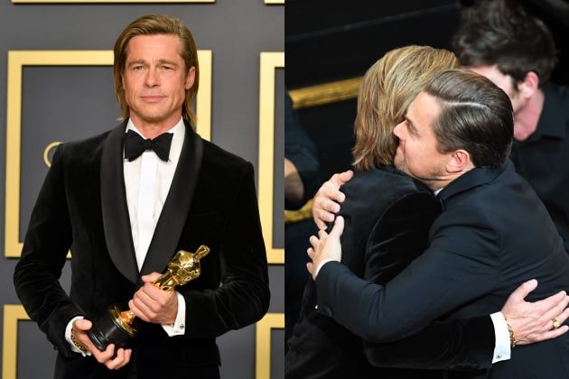 Brad Pitt Leonardo Dicaprio academy awards 2020 oscars bromance speech