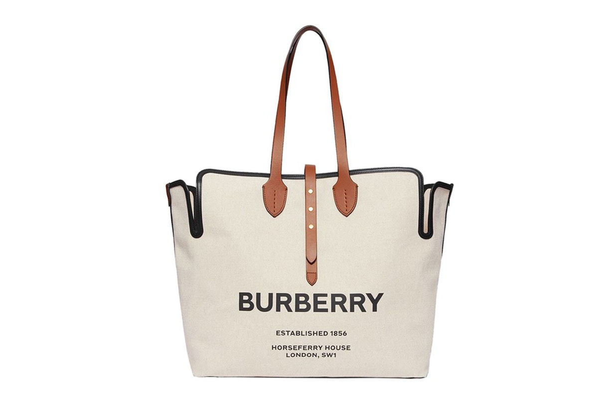 BURBERRY CRAFTS ITS SIGNATURE BAGS IN CANVAS FOR THE SS20 SEASON