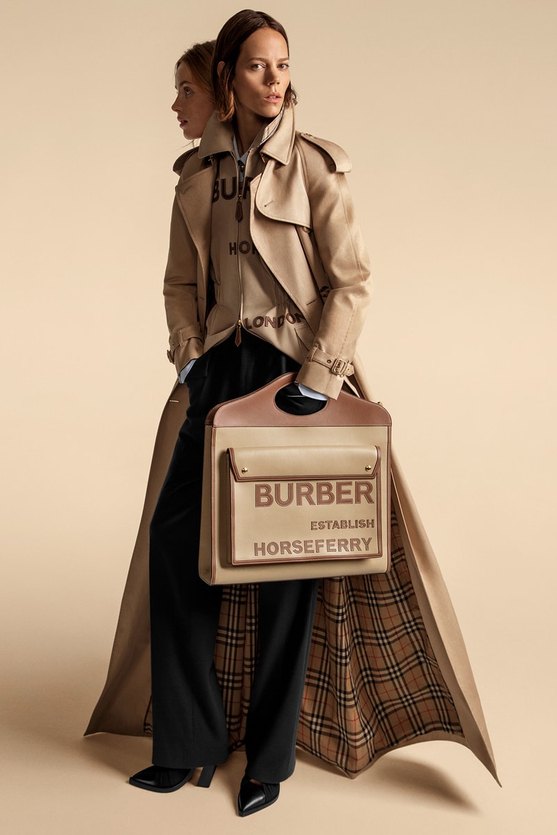 Burberry ss20 campaign Gigi Hadid Bella Hadid Kendall Jenner