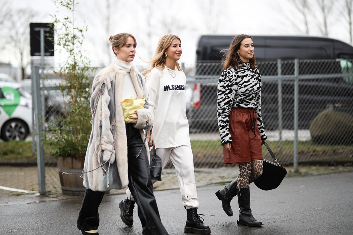 Fashion Week guest before Lala Berlin on January 30, 2020 in Copenhagen, Denmark.