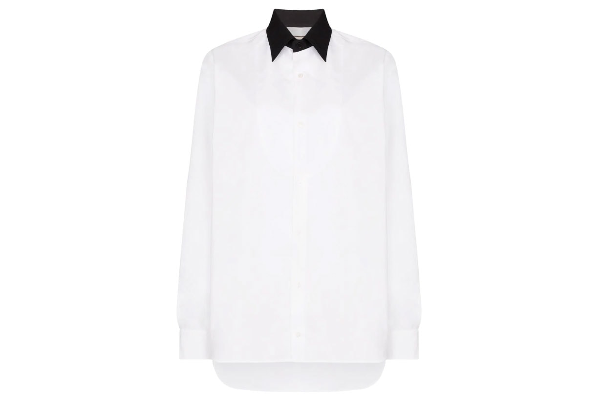 Contrast Collar Shirt