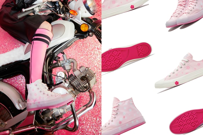 Converse 推出櫻花系列帆布鞋：幸福的淡粉色系加上灑落的櫻花，而且是女生專屬！