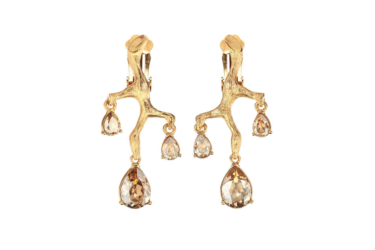 Crystal embellished Clip on Earrings