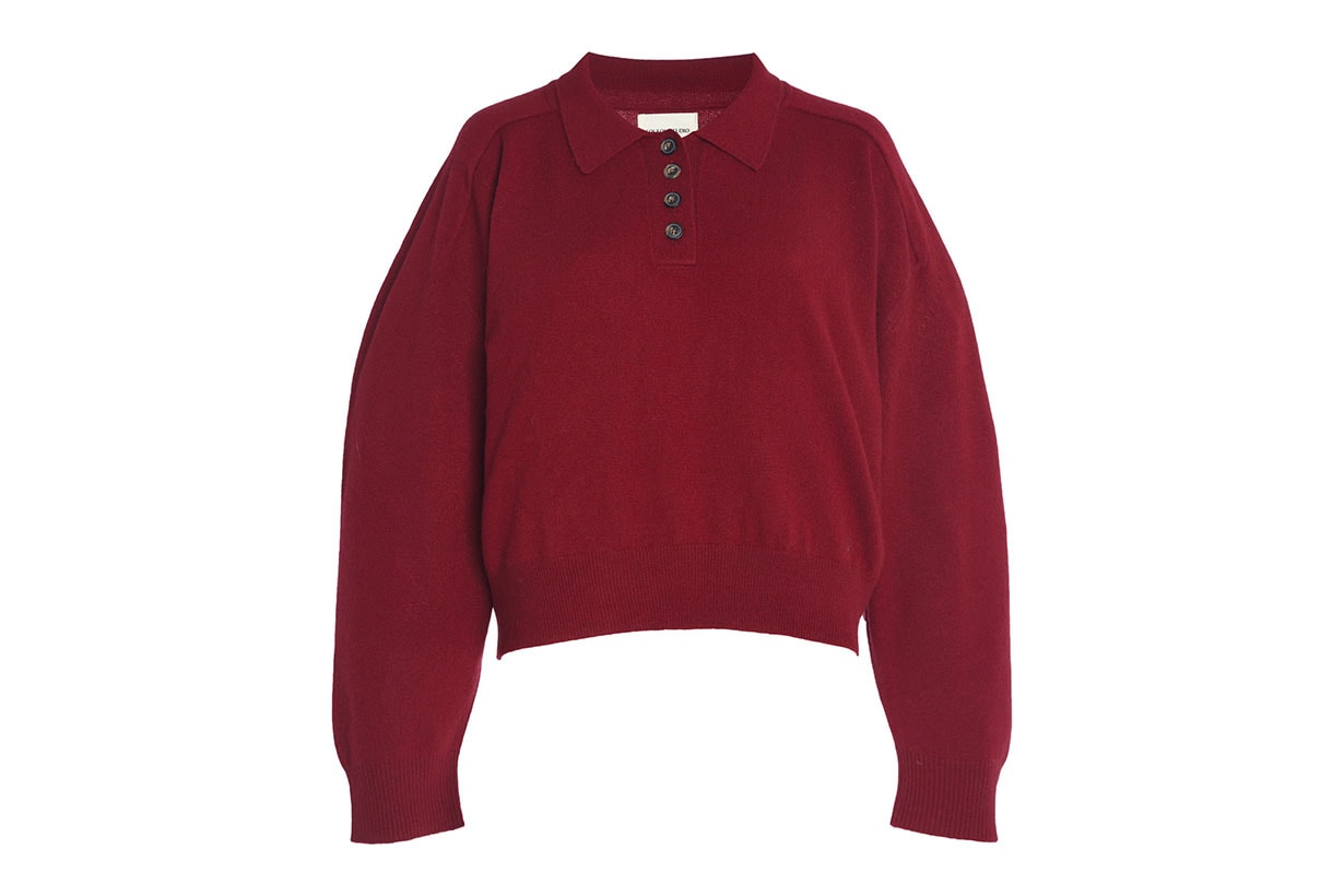 Forana Oversized Cashmere Polo Sweater