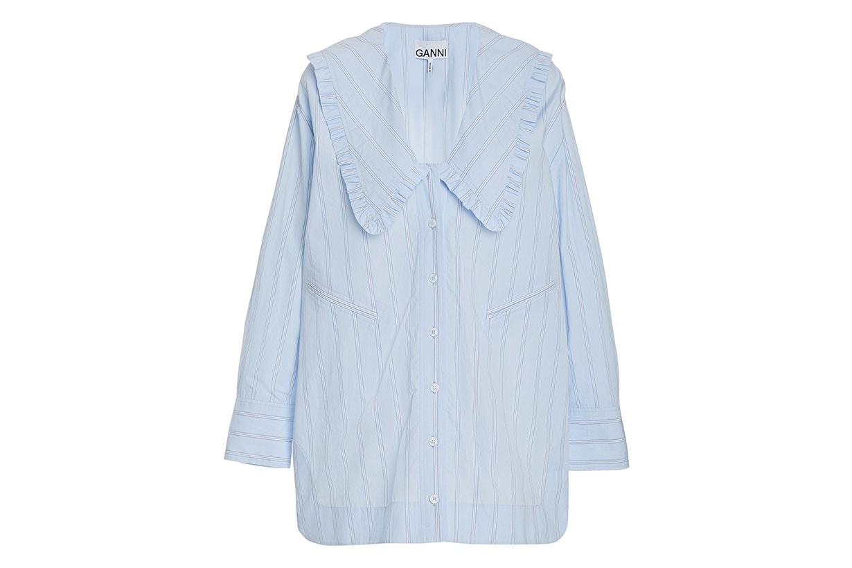 Ganni Stripe Cotton Shirt