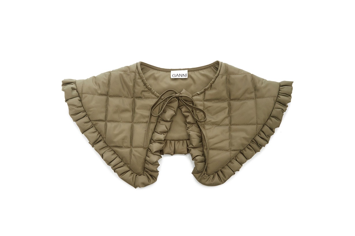 Ganni Ripstop Quilt Collar