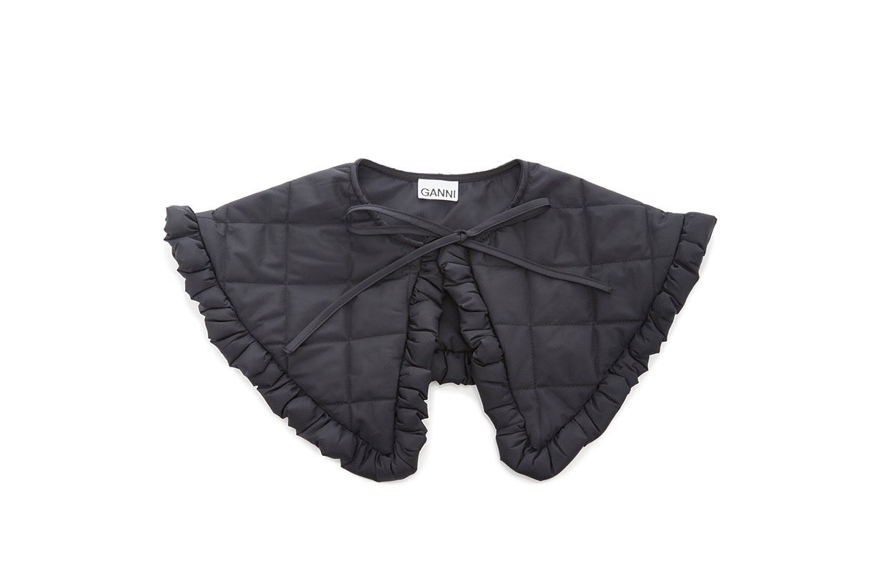Ganni Ripstop Quilt Collar