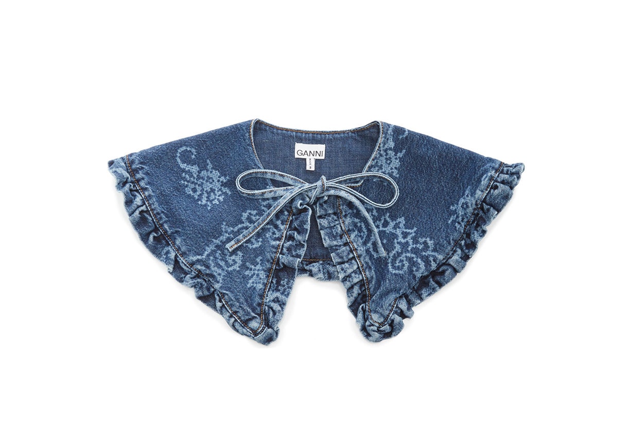 Ganni Laser Denim Collar