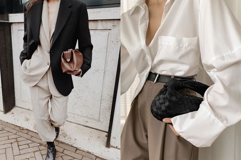 Bottega Veneta Croissant Bag Clutch