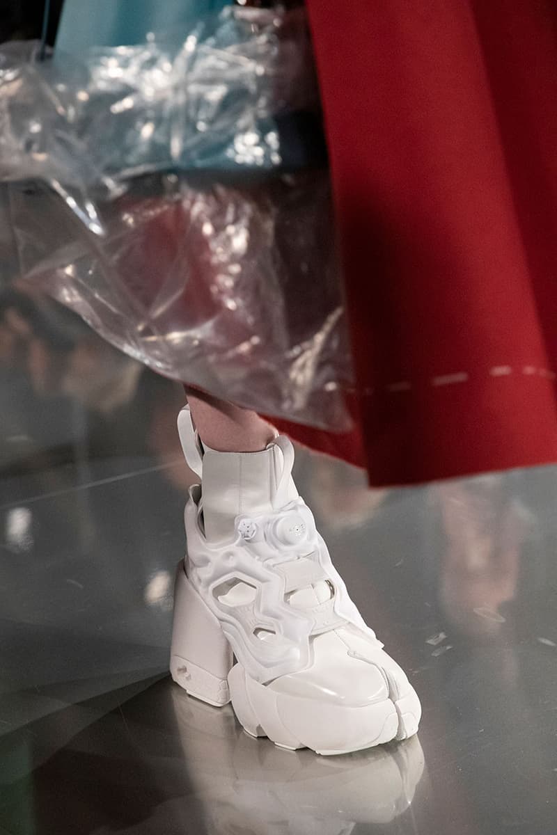 maison margiela reebok instapump fury tabi boot ss paris couture week show collection