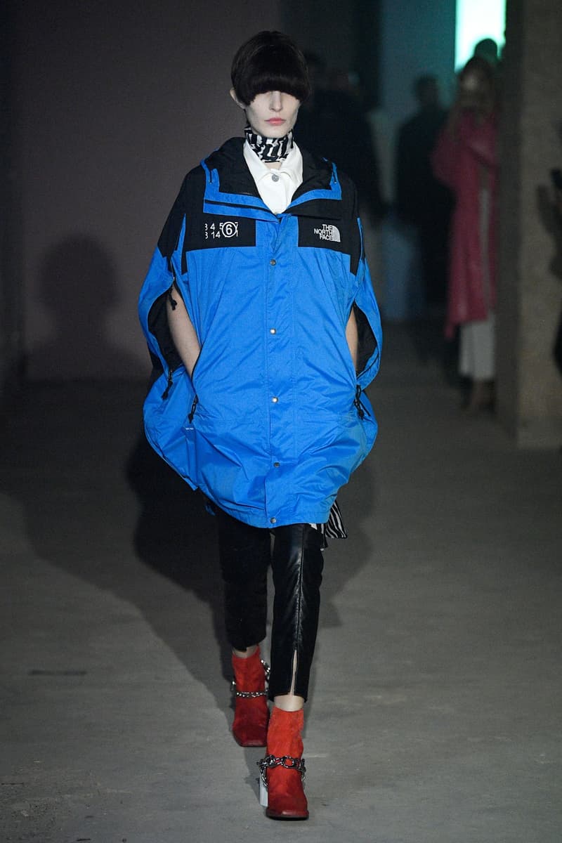mm6 maison margiela the north face collaboration aw20 lfw fashion show