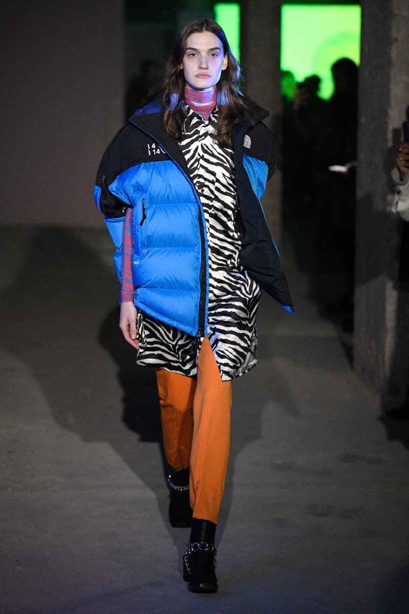 mm6 maison margiela the north face collaboration aw20 lfw fashion show