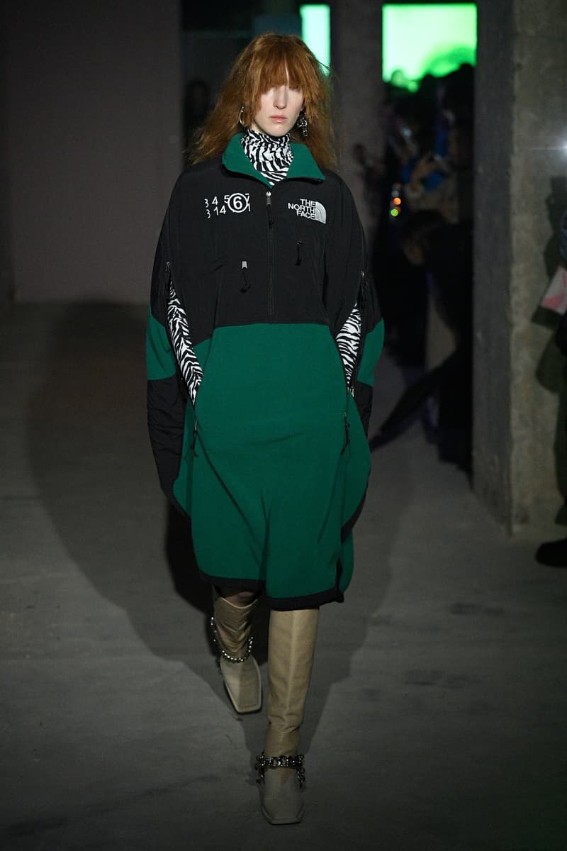 mm6 maison margiela the north face collaboration aw20 lfw fashion show