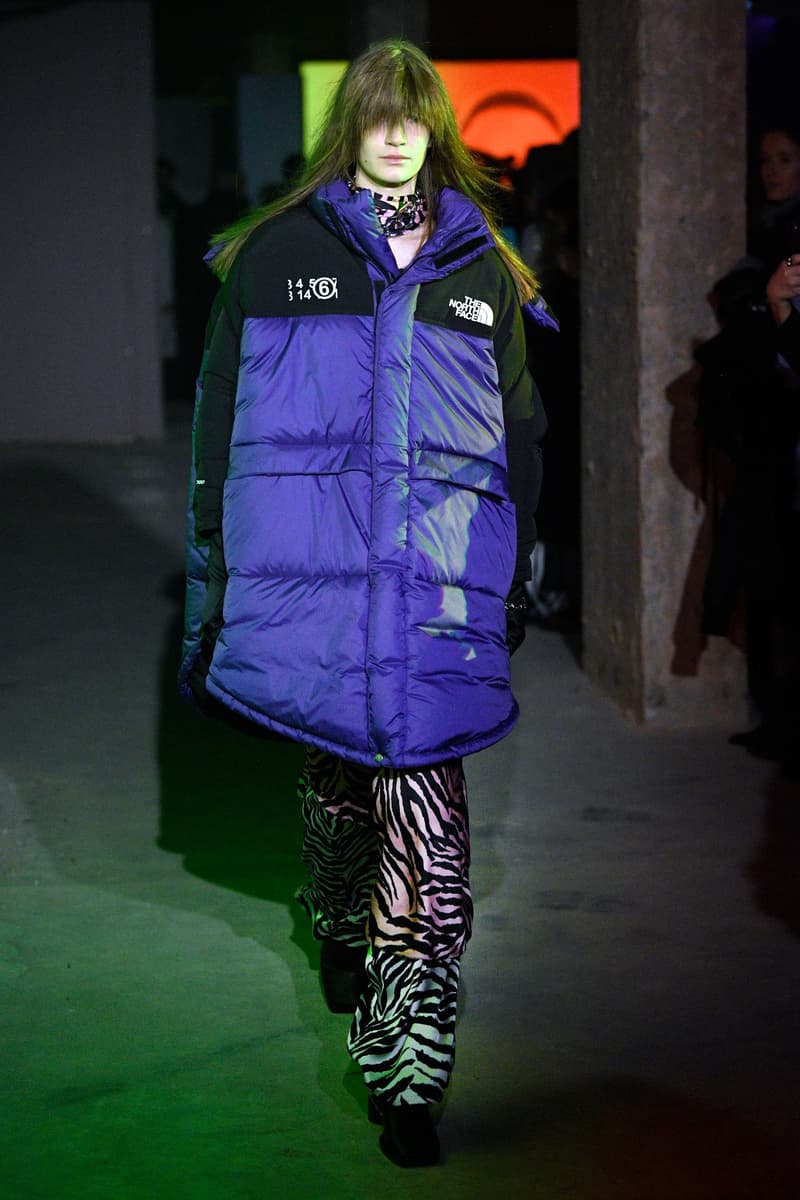 mm6 maison margiela the north face collaboration aw20 lfw fashion show