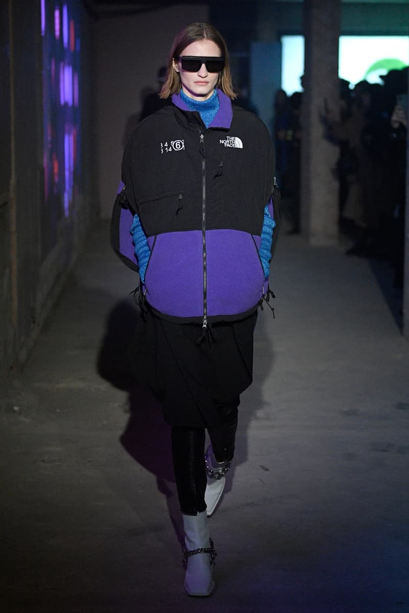 mm6 maison margiela the north face collaboration aw20 lfw fashion show