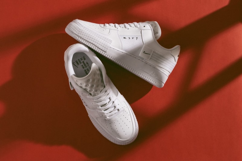 nike air force 1 type white black doodle details