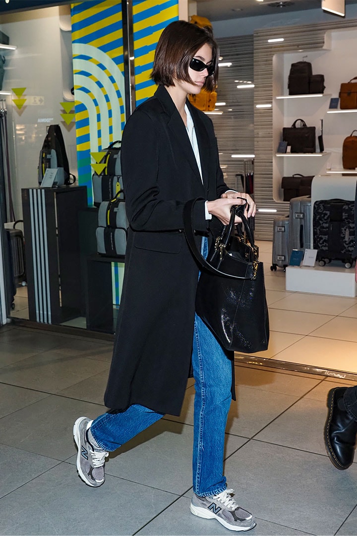 Kaia Gerber is seen during Milan Fashion Week Fall/Winter 2020-2021