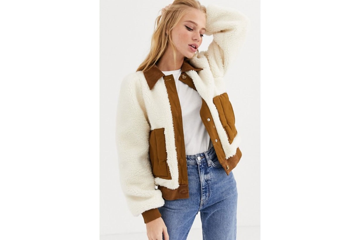 L.F.Markey Lawrence Faux Shearling and Cord Jacket