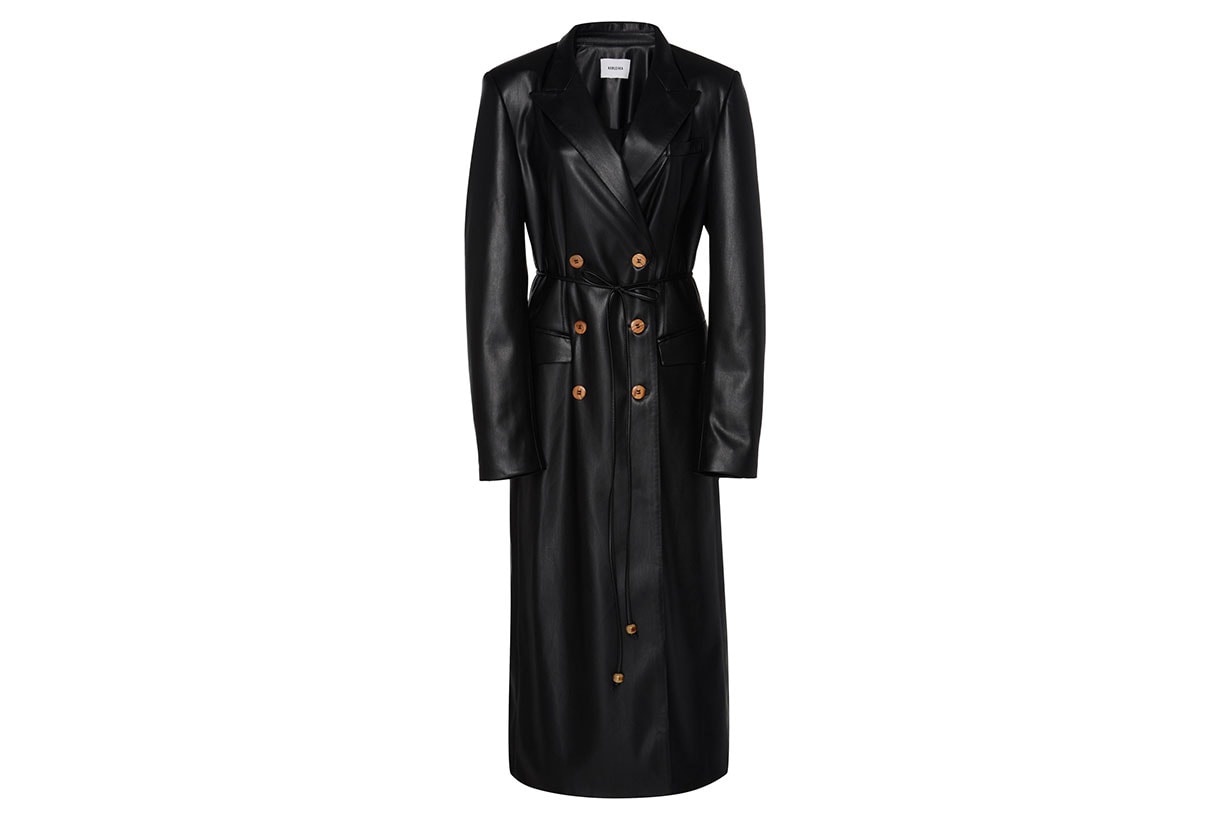 Nanushka Manila Faux Leather Trench Coat