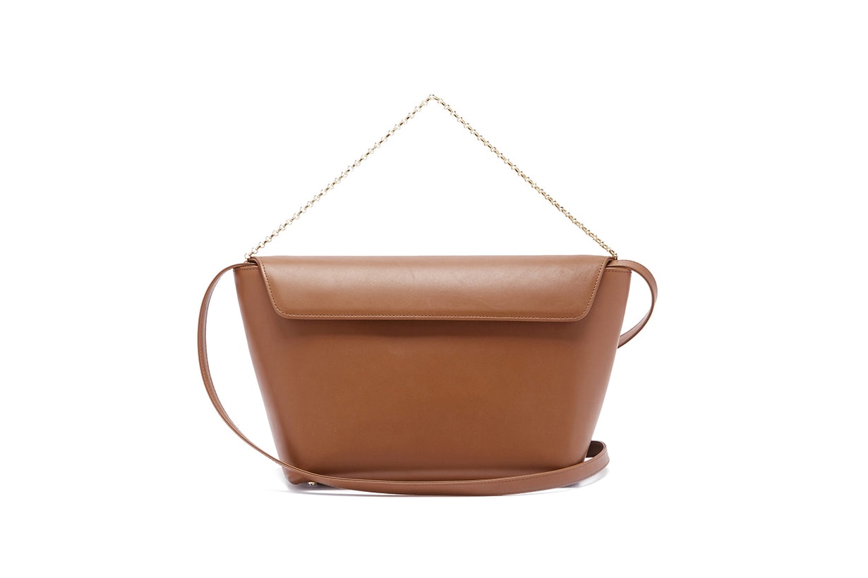 Olive leather bucket bag