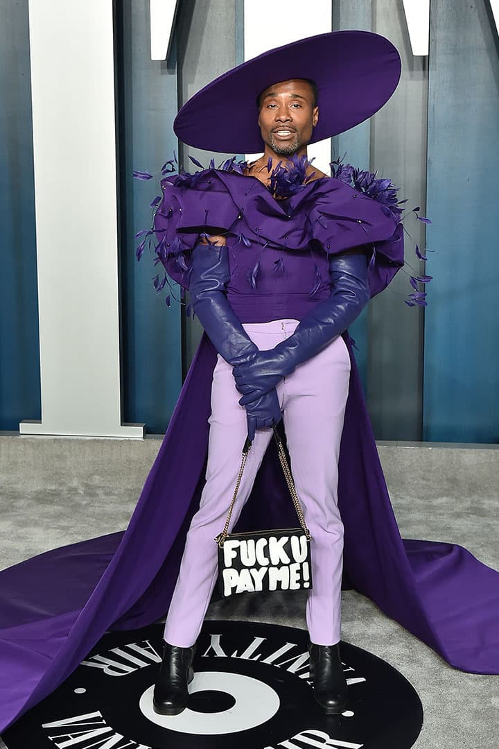 Billy Porter attends the 2020 Vanity Fair Oscar Party hosted by Radhika Jones at Wallis Annenberg Center for the Performing Arts on February 09, 2020 in Beverly Hills, California.