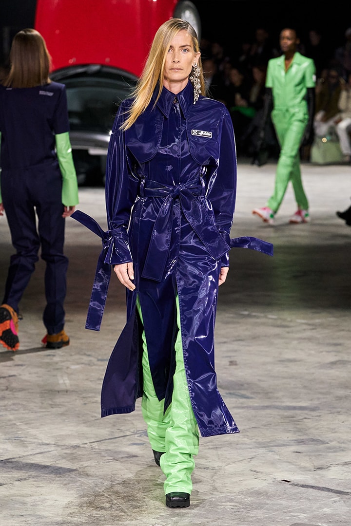 pfw off white 2020 fall Virgil Abloh Gigi hadid Bella Hadid Yolanda Hadid