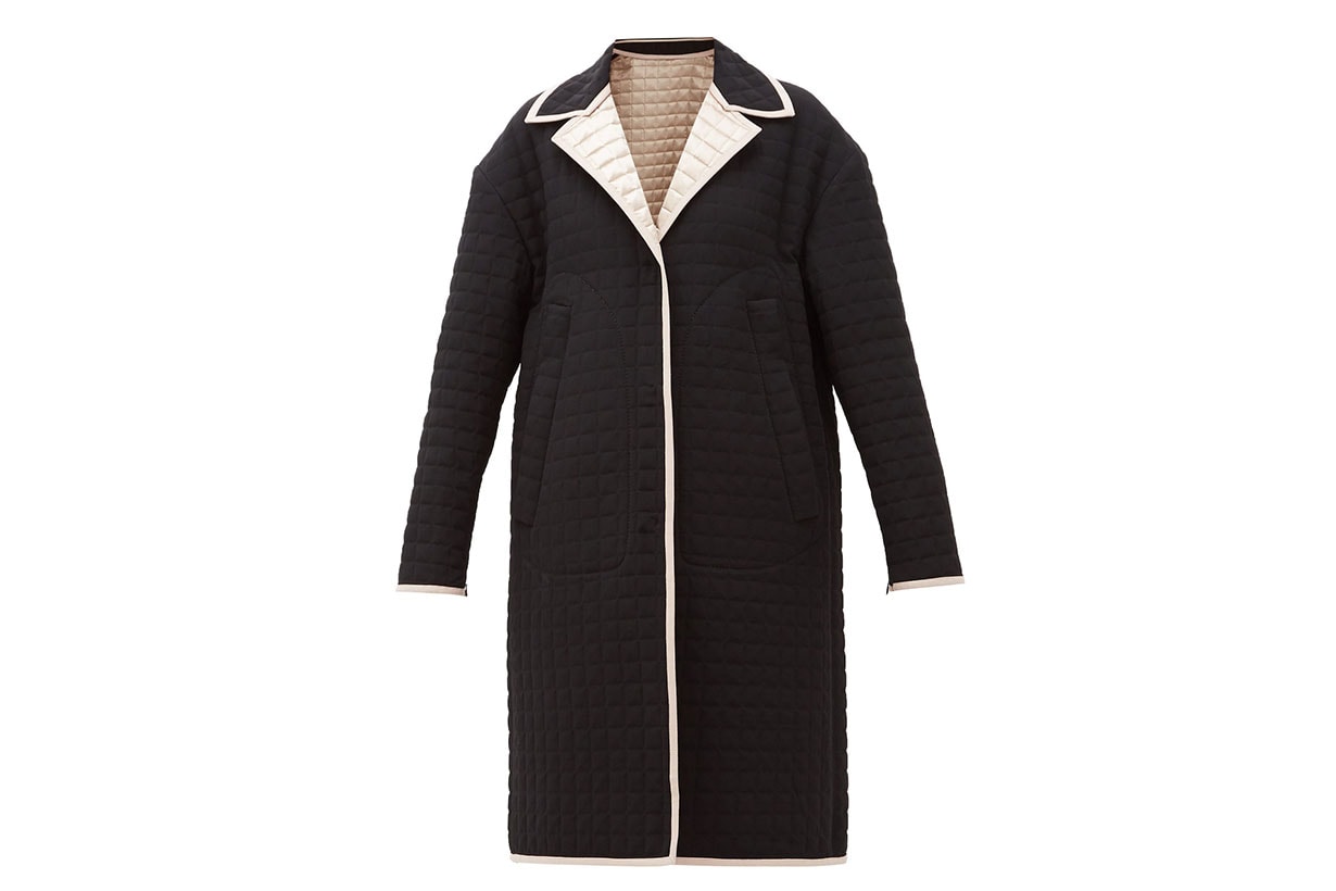 Reversible Quilted-satin Coat