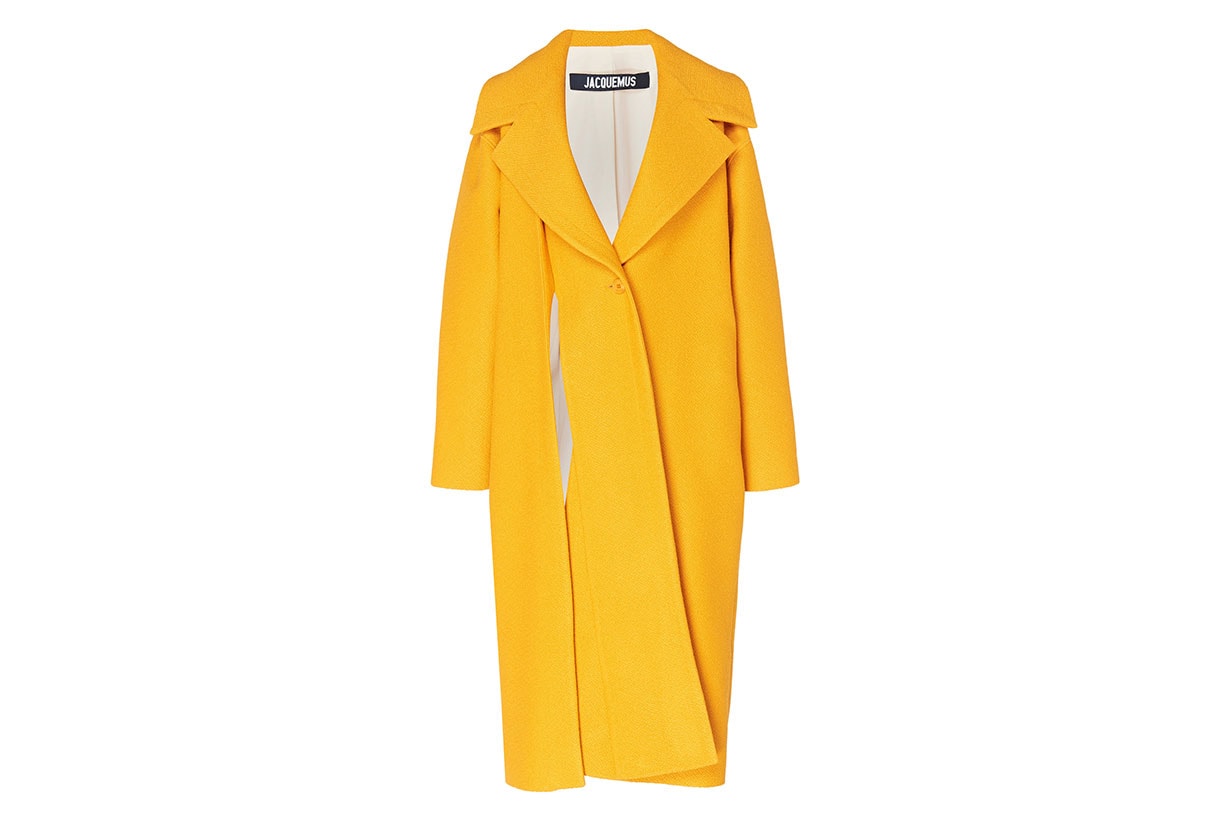 Spliced Cotton And Linen-Blend Coat