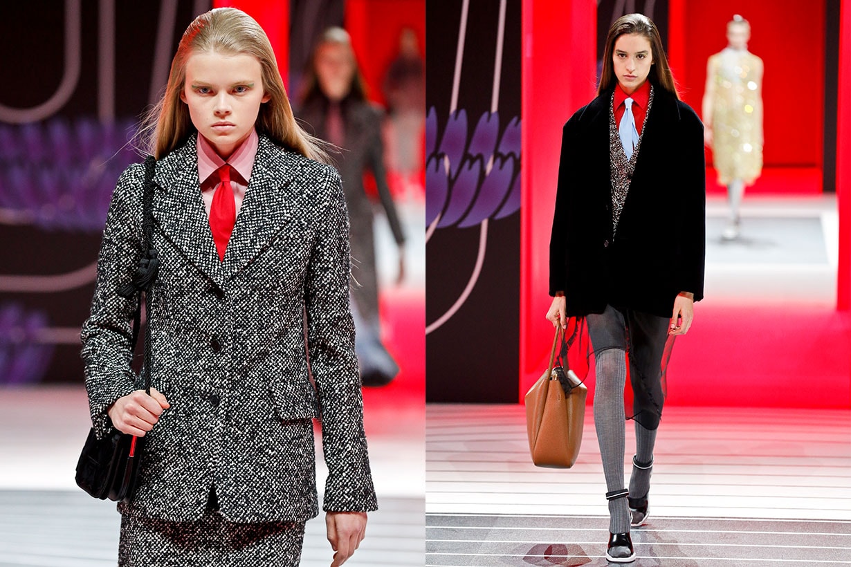 A model walks the runway during the Prada Ready to Wear Fall/Winter 2020-2021 fashion show as part of Milan Fashion Week on February 20, 2020 in Milan, Italy. (