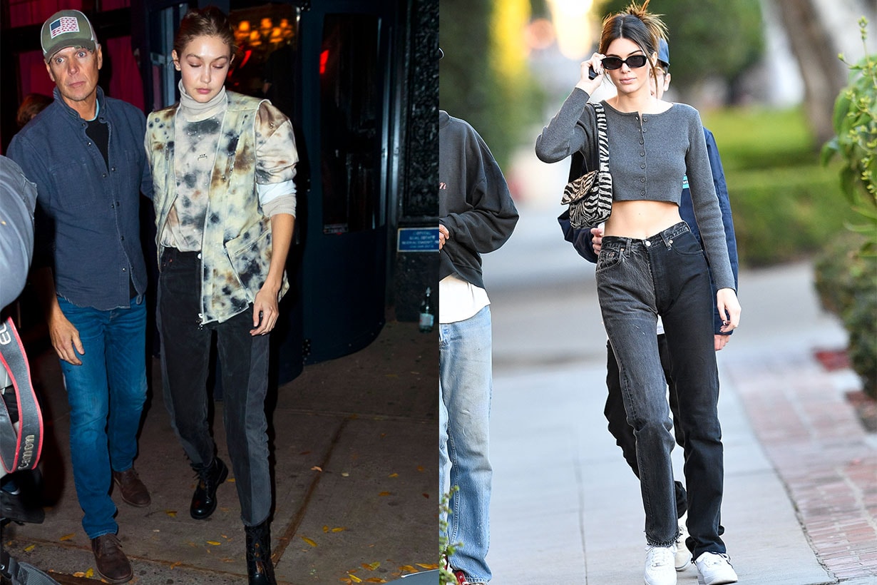 Kendall Jenner and Gigi Hadid Jeans Street Style