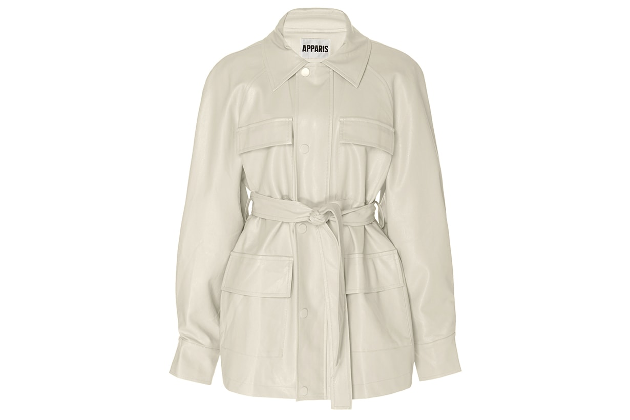 Apparis Tina Belted Vegan Leather Jacket