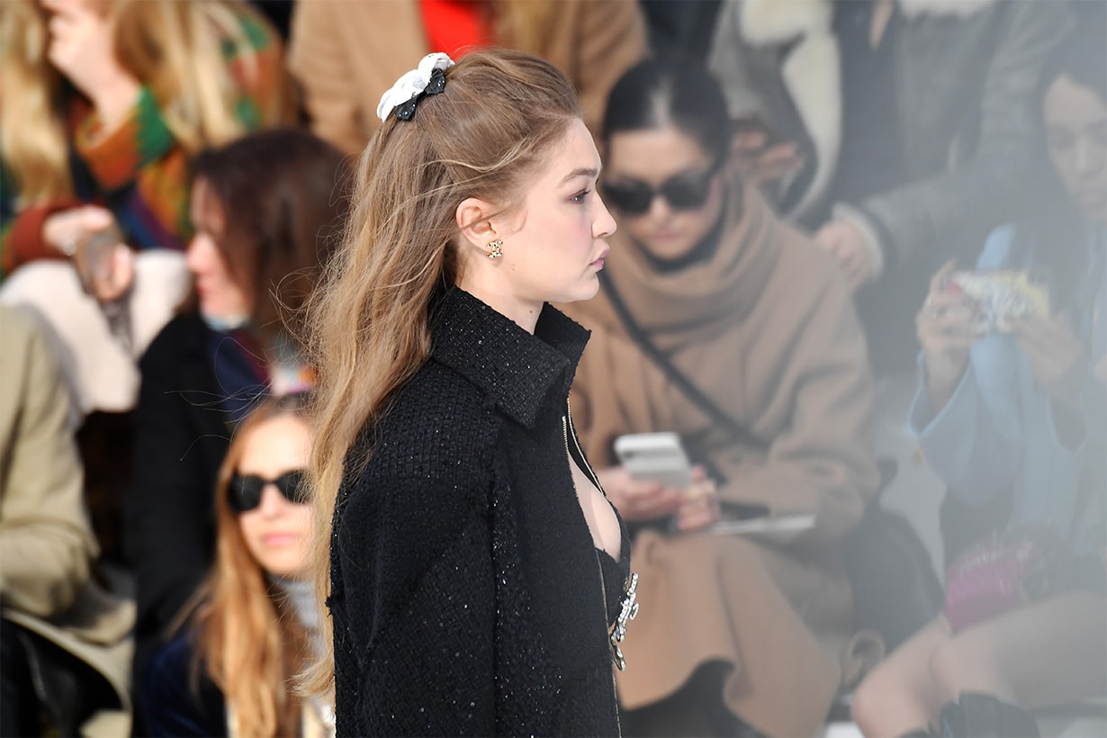 Gigi Hadid walks the runway during the Chanel as part of the Paris Fashion Week Womenswear Fall/Winter 2020/2021 on March 03, 2020 in Paris, France. 
